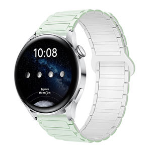 Cinturino per orologio in silicone abbinato alla moda per <span class=keywords><strong>Huawei</strong></span> <span class=keywords><strong>GT3</strong></span> / Honor 4 / 5 cinturino magnetico con tre perline - Product Image 4