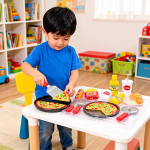 <span class=keywords><strong>Juego</strong></span> de Cocina de Juguete de Plástico Educativo para Niños con <span class=keywords><strong>Juego</strong></span> de Comida de <span class=keywords><strong>Pizza</strong></span> - Regalo Unisex - Product Image 4