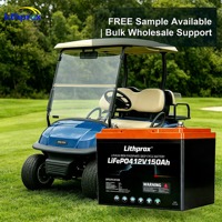 Batterie LiFePO4 chauffante 12V 150AH Grade A 6000 cycles à décharge profonde pour voiturette de golf avec CAN Bus, BMS intelligent, connecteur Anderson, CE RoHS IP67 OEM ODM