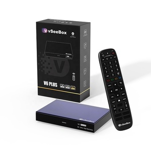 Boîtier TV V6 Plus Android 14.0 Quad Core Amlogic 905Y5 4 Go 64 Go entièrement équipé Récepteur TV numérique satellite H.265 Stream Box - Product Image 1