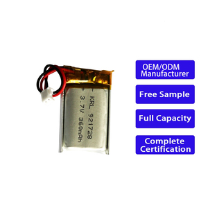 Yüksek Kaliteli 3.7 volt pil 921728 360mAh lipo hücre PSE sertifikalı lityum polimer pil, CCTV kamerası için - Product Image 1