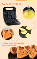 Machine à sandwich Sokany, nouveau design, automatique, antiadhésive, pour faire des biscuits en forme de dessin animé