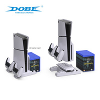 Station de charge de ventilateur de refroidissement à alimentation directe d'usine DOBE support vertical pour accessoires de console de jeu PS5 Slim