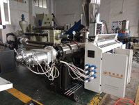 Máquina de fabricación de tuberías de PVC, refrigeración por agua, línea de producción de tuberías de roscado de 16-63mm