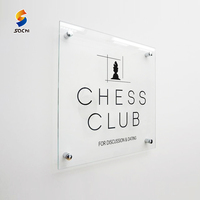 Panneaux de porte personnalisés en acrylique pour bureaux et hôtels, plaques murales durables avec impression UV, couleurs et dimensions personnalisables