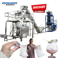 Máquina de fabricación de hielo de tubo, 15 toneladas de capacidad, con máquina de embalaje