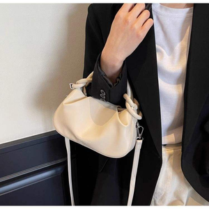 Bolso de Hombro Casual Sencillo de PU Plisado con Cierre Magnético, Modelo Primavera 2026, de Alta Calidad y Diseño Moderno - Product Image 5