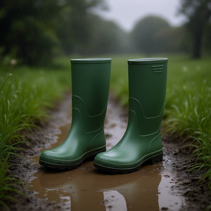 Botas de PVC hasta la pantorrilla Ttake Green con suela negra talla 47 - Product Image 3