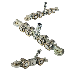 Дверные ролики, шкив, подвесной рельсовый канал, стальные аксессуары для тяжелых промышленных раздвижных дверей, подвесной рельс, обработка литья - Product Image 1