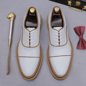 Zapatos de Negocios Modernos para Hombre, Diseño Nuevo, con Cordones, Punta en Pico, Aumentan la Estatura, Impermeables y Transpirables - Product Image 3