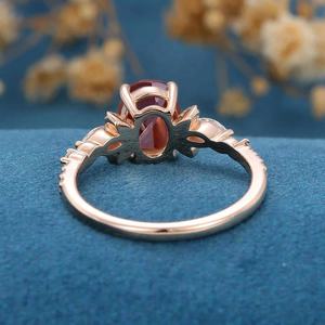 Venta al por mayor Precios de <span class=keywords><strong>piedra</strong></span> de <span class=keywords><strong>Alejandrita</strong></span> Joyería Corte ovalado <span class=keywords><strong>Anillo</strong></span> de plata de <span class=keywords><strong>Alejandrita</strong></span> Anillos de hoja de <span class=keywords><strong>Alejandrita</strong></span> - Product Image 6