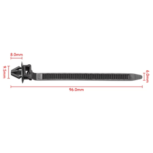 Attaches universelles amovibles pour voiture, serre-câbles de fixation, attaches à clipser, serre-câbles à fixation par poussée, clip de retenue pour fils - Product Image 4