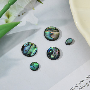 Abalone Shell Polissage Disques Décoratifs Pierre Lâche pour DIY Bijoux Incrustation Boucles D'oreilles Collier Vrai Crustacés En Gros - Product Image 2