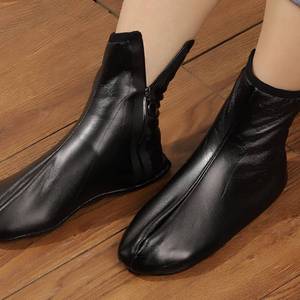 Customized Casual Men's and Women's Islamic Warm Winter Prayer <b>Slippers</b> Artificial Leather Zipper Halal - Product Image 5