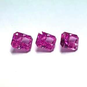 Wholesale Rose Crushed Ice Cut CZ Octagon 8 X 10 MM American Material Cubic Zircon