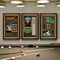Cadre d'exposition en bois et verre personnalisé pour billard, boîte à ombre pour fleurs, décoration murale pour salle de jeux, étui pour queue de billard, souvenirs