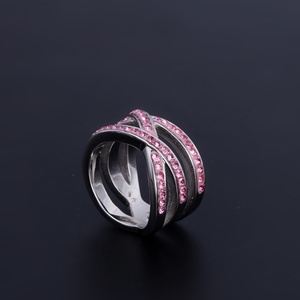 OEM <b>Ring</b> Manufacturer Luxury Elegant Full Iced Out Crystal Diamond Hollow Out <b>Rings</b> for Women Party Jewelry Factory Directly - Product Image 2