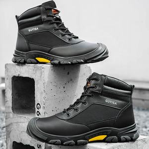 Ventes directes d'usine bottes <span class=keywords><strong>de</strong></span> sécurité sport pour hommes <span class=keywords><strong>chaussures</strong></span> <span class=keywords><strong>de</strong></span> sécurité bottes <span class=keywords><strong>de</strong></span> travail à bout en acier construction - Product Image 1