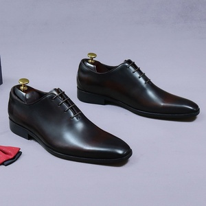 Zapatos Oxford de Cuero para Hombre, Zapatos de Negocios de Cuero Genuino, Zapatos de Boda Estilo Británico para Novios - Product Image 4