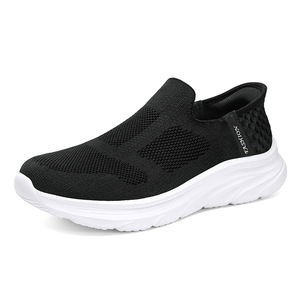 Chaussures de marche pour hommes, style slip-on, en maille, sans lacets, baskets décontractées, légères et confortables, vente en gros, en stock - Product Image 6