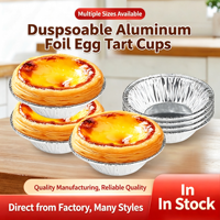 Bol de cuisson jetable résistant au four pour support de fond de tarte aux œufs en aluminium