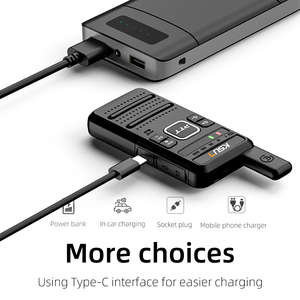 Ksun New M10 siêu mỏng cầm tay không dây di động có thể sạc lại hai cách phát thanh Walkie Talkie Communicator <span class=keywords><strong>2</strong></span> gói Bộ - Product Image 5