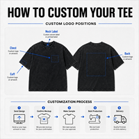 T-shirt en coton rétro décontracté de qualité supérieure, à manches courtes, design personnalisé, 260 g/m², unisexe, été, grande taille, respirant, doux, blanc