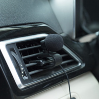 Pour radio DVD de voiture professionnelle, microphone stéréo de voiture 3m, prise jack à clipser 3.5mm, microphone stéréo, mini micro externe filaire