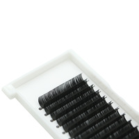 Vente en gros COOLPINELASH Cils synthétiques doux Noir mat pour greffe, style long naturel, modèle à pointe de 0,05 mm et 0,07 mm, usage professionnel en salon, boîte de 12 rangées
