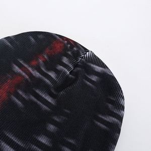 Gorro de esquí con imagen acrílica de alta calidad Unisex, etiqueta tejida de punto impresa teñida personalizada, gorro con letras para viajes en la playa de invierno - Product Image 4