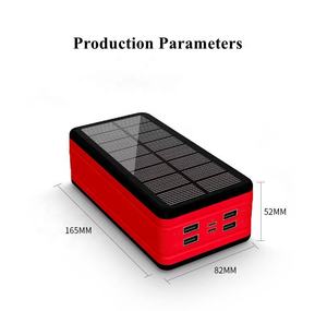 Banque d'énergie solaire haute capacité ODM/OEM usine <span class=keywords><strong>50000</strong></span> <span class=keywords><strong>Mah</strong></span> 2 USB Powerbank solaire <span class=keywords><strong>externe</strong></span> portable avec lumière LED extérieure - Product Image 4
