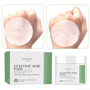 Exfoliante <span class=keywords><strong>Facial</strong></span> de Ácido Glicólico AHA de Marca Privada para la Opacidad, Poros, Cicatrices de Acné, <span class=keywords><strong>Peeling</strong></span>, Limpieza, Almohadillas de Ácido Glicólico - Product Image 6