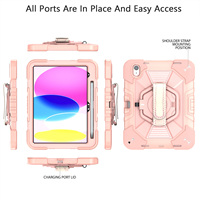 Coque de protection industrielle polygonale rotative, étui robuste pour tablette iPad 10e génération iPad A16 11e génération – Vente en gros