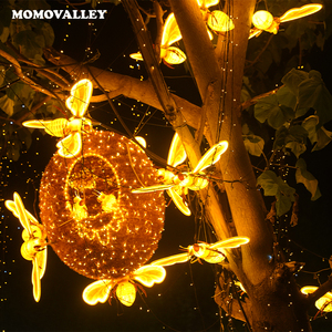 กรอบโลหะสีขาวอบอุ่นแบบกำหนดเอง IP65เอ<span class=keywords><strong>ง</strong></span>ตกแต่งสวนต้นไม้ถนนที่ทันสมัยขอ<span class=keywords><strong>ง</strong></span>แขวนตกแต่ง LED ขนาดยักษ์แสงสว่า<span class=keywords><strong>ง</strong></span>ขึ้นผึ้ง - Product Image 2