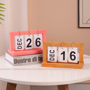 Calendario de escritorio perpetuo de madera Master Gu, adorno para el hogar, oficina o dormitorio, 16 de diciembre - Product Image 2
