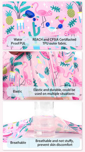 Impression numérique en tissu polyester 170 g/m² personnalisée TPU imperméable et réutilisable pour sacs de bébé - Product Image 2