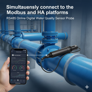 同時に接続するモッドバスHAオンライン空気質センサー、デジタル湿度<span class=keywords><strong>CO2</strong></span>センサー、2%RH、PH、EC、塩分、TDS水質 - Product Image 5