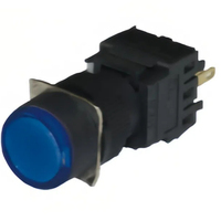 Saklar tombol tekan kepala Flush persegi tombol tekan 12V 24V 110V 220V Hijau Merah Kuning Biru diterangi