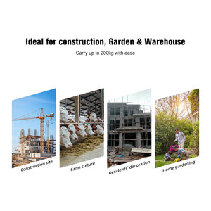 Carretilla de construcción de 2 ruedas resistente al por mayor de fábrica para Carro de acero estable para uso en construcción, jardín y almacén - Product Image 5