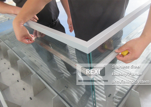 Modern Outdoor Stainless Steel Balcony <strong>Planter</strong> and <strong>Railing</strong> System - Product Image 4
