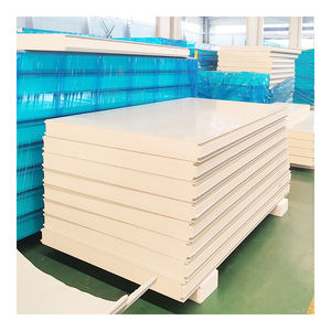 Bonne isolation personnalisée Panneau mural sandwich en PU Panneau sandwich en <span class=keywords><strong>polyuréthane</strong></span> <span class=keywords><strong>Toiture</strong></span>/revêtement de sol/cloison/mur intérieur et extérieur - Product Image 1