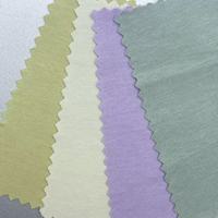 Tissu tricoté double face en mélange coton-polyester 180 GSM, teint uni, respirant, fonctionnel, 183 cm, pour vêtements décontractés
