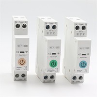 Circuit de contrôle industriel intelligent Wi-Fi Air-Open avec télécommande, type rail, pour la surveillance et la mesure de puissance, compatible avec les appareils mobiles et les applications Smart Life