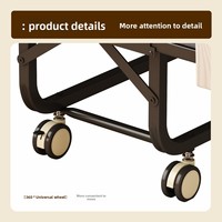 Lit pliant en maille d'acier épaissie, design moderne, compatible avec le commerce extérieur exclusif, pour usage domestique, chambre, bureau, repos, hôtel