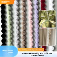 Bande de fourrure synthétique en peluche de 3 cm pour rideaux et accessoires vestimentaires - Bordure textile de maison sportive toutes saisons