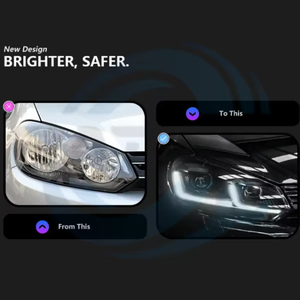 Accesorios para Automóviles, Faros LED Plug and Play para VWs Polos, Ensamblaje con Opciones HID Xenón, Reemplazo Estilo OEM, Impermeables IP67 - Product Image 5
