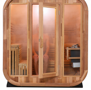 4-6 Persons Family Size Solid Wood Red Cedar Sauna Room for Home/Villa - Product Image 4
