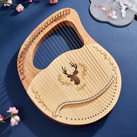 Entry-level Portable Stringed Instruments 19-string and 24-string Harps
