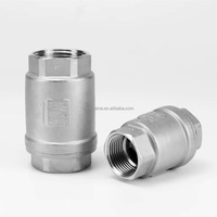 Válvula de Retención Vertical de Alta Presión 1000WOG SS304 con Conexión Hembra NPT, Válvula Unidireccional de Línea con Resorte para Tuberías de Aceite y Gas