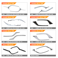 Bandes de calandre chromées pour pare-chocs de voiture pour Mazda Série 2 3 6 Axela Atenza CX-5 CX5 Saloon Hatchback 2009 à 2024 Plating Grille Trim